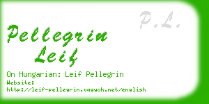 pellegrin leif business card